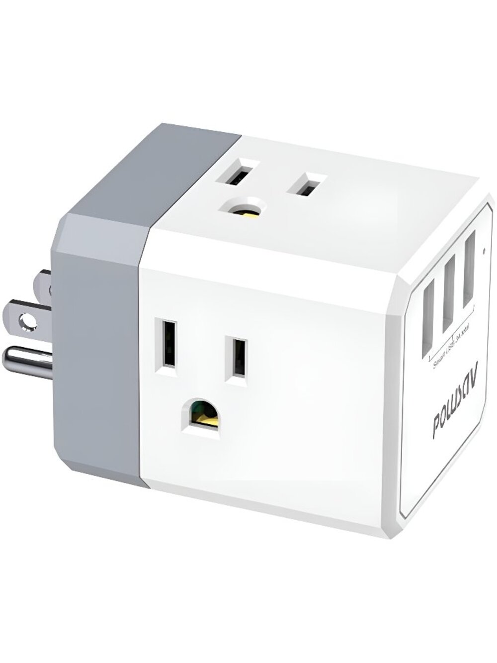 Multi Plug Outlet, Outlet expanders, POWSAV USB Wall Charger with 3 USB